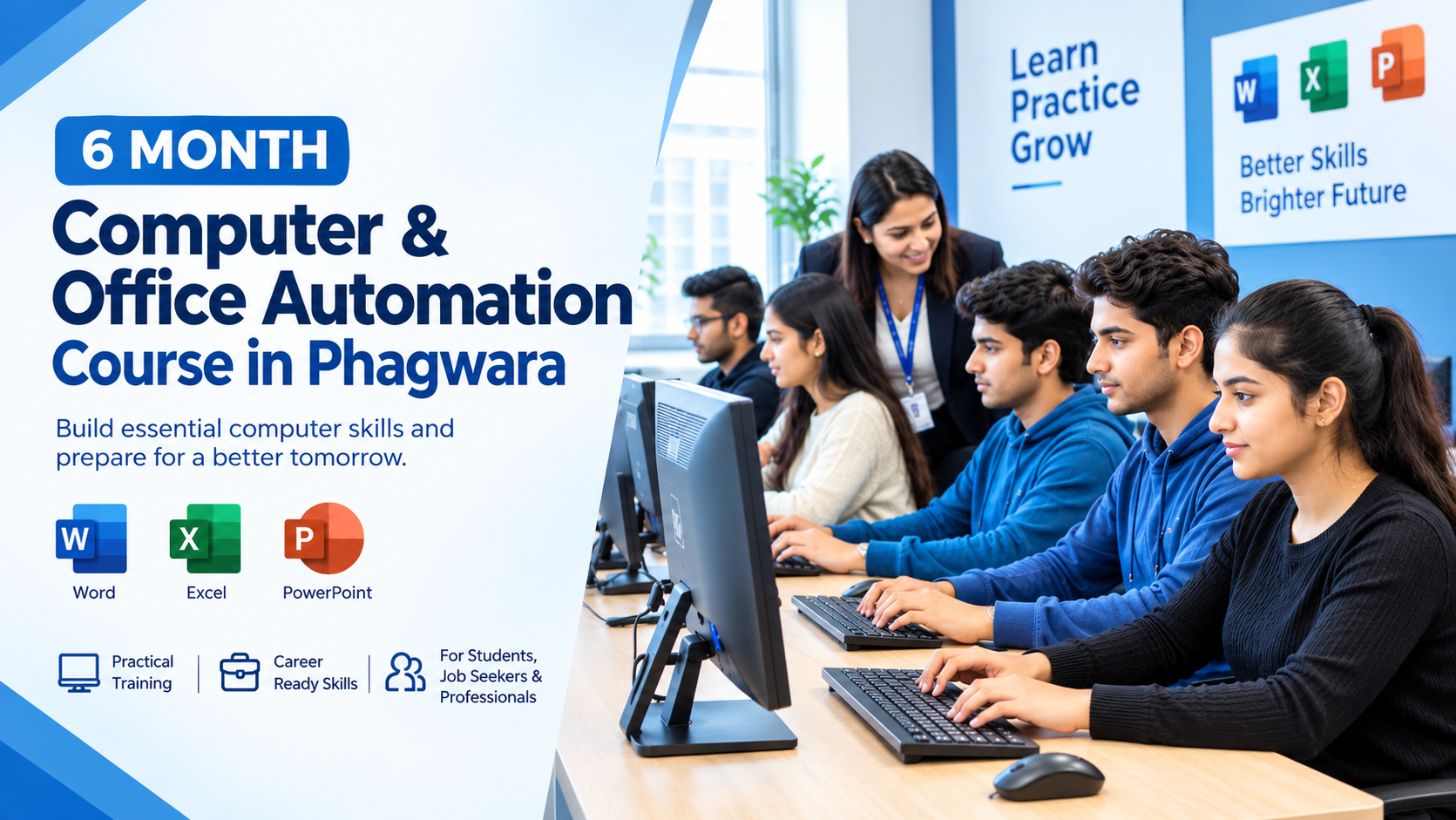 6 Month Computer & Office Automation Course in Phagwara