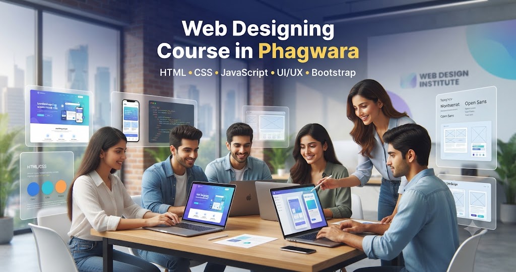 Web Designing Training in Phagwara – HTML, CSS, JavaScript & UI/UX