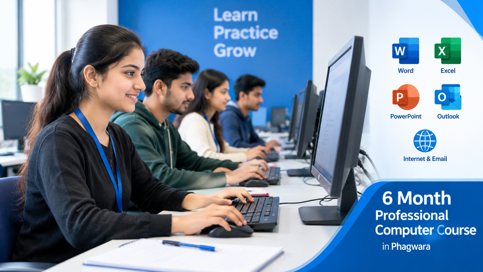 6 Month Professional Computer Course in Phagwara