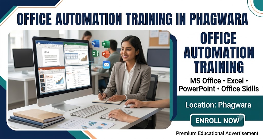 Professional Office Automation Training in Phagwara