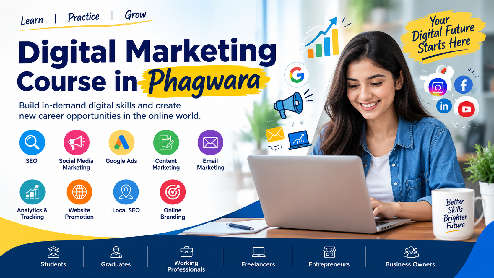 Digital Marketing Course in Phagwara – SEO, Social Media & Google Ads