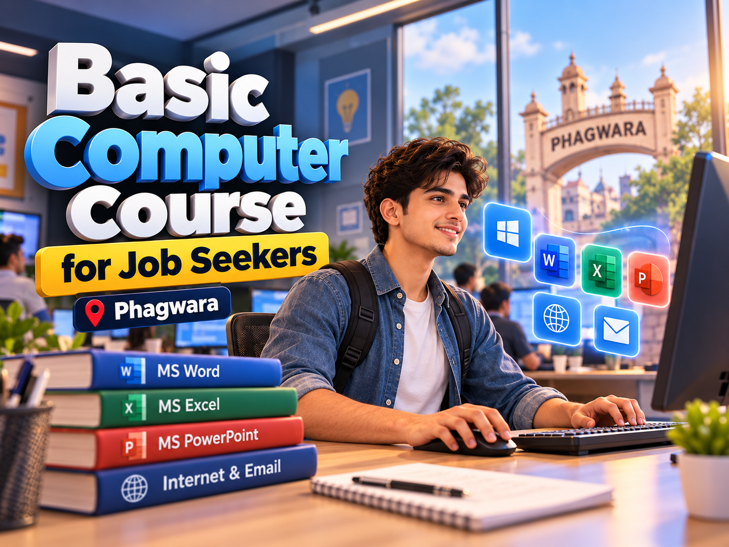 Basic Computer Course for Job Seekers in Phagwara