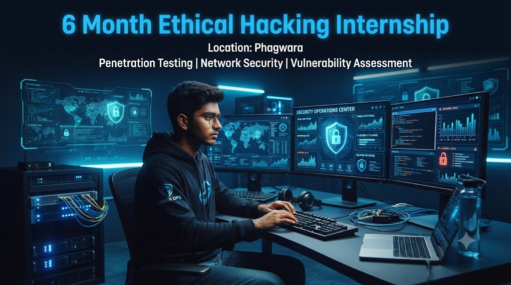 6 Month Ethical Hacking Internship in Phagwara